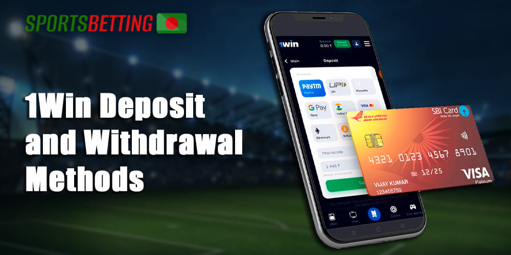 Available payment methods for 1Win