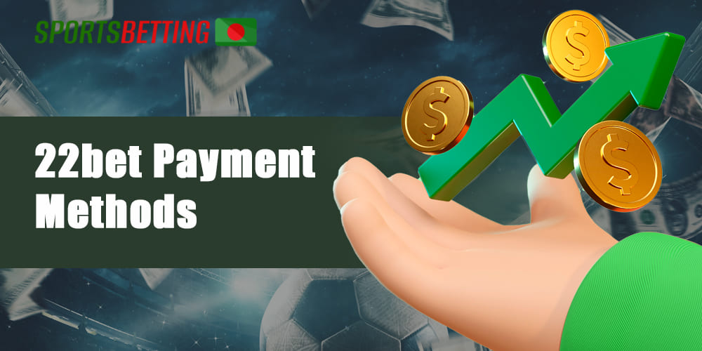 Payments, bonuses and amounts available for deposit at 22bet