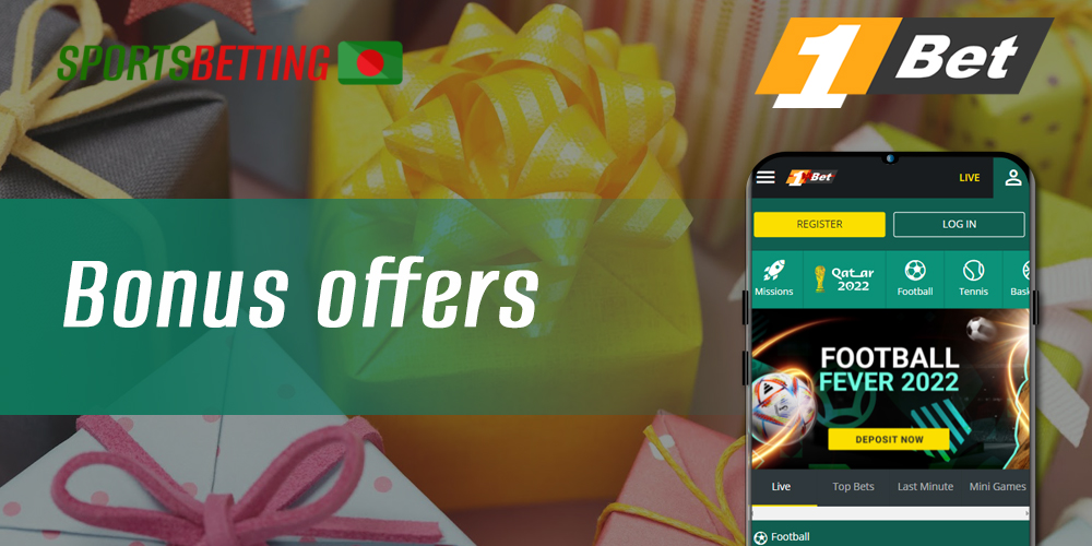 Bonuses from 1bet for betting and online casino fans