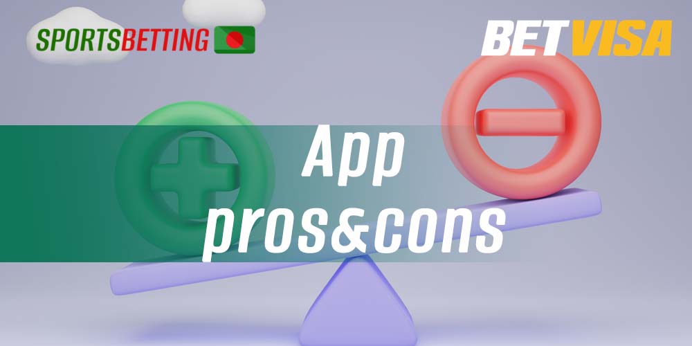 Strengths and weaknesses of the BetVisa mobile app