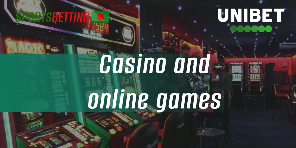 Casino games available to Bangladeshi users on Unibet