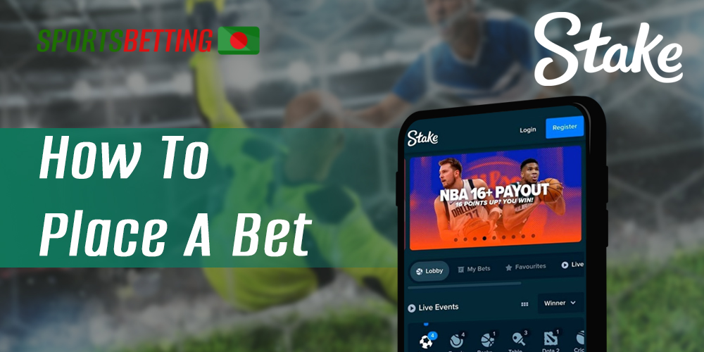 Step-by-step instructions for starting sports betting at Stake.com