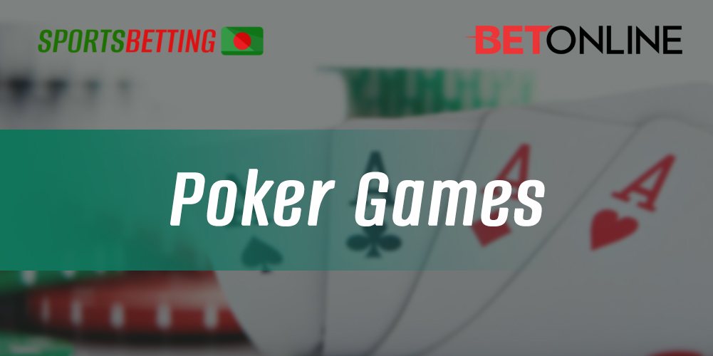 Features of poker games through the BetOnline app
