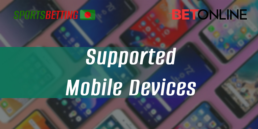 What mobile devices can users install the BetOnline app on