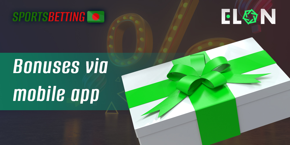 How to get and use bonuses in Elonbet mobile application