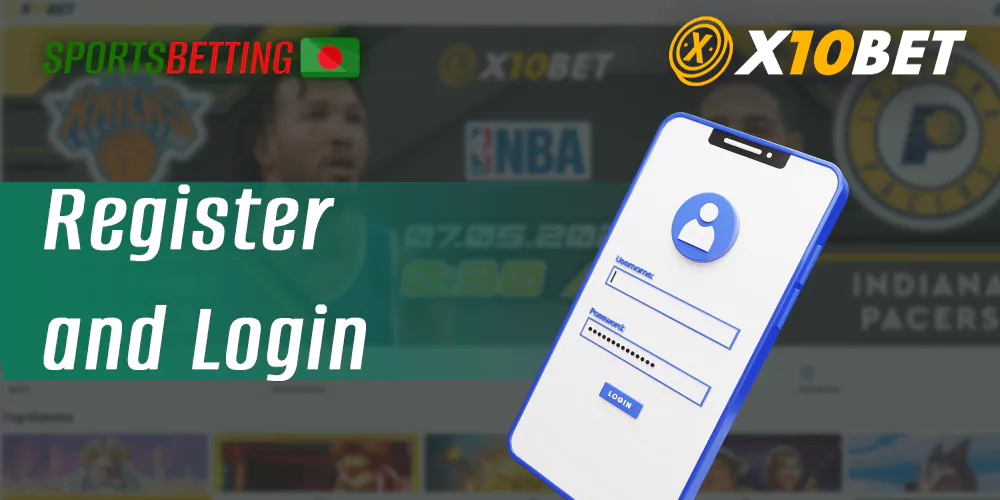 Registration process at x10Bet online bookmaker and casino site