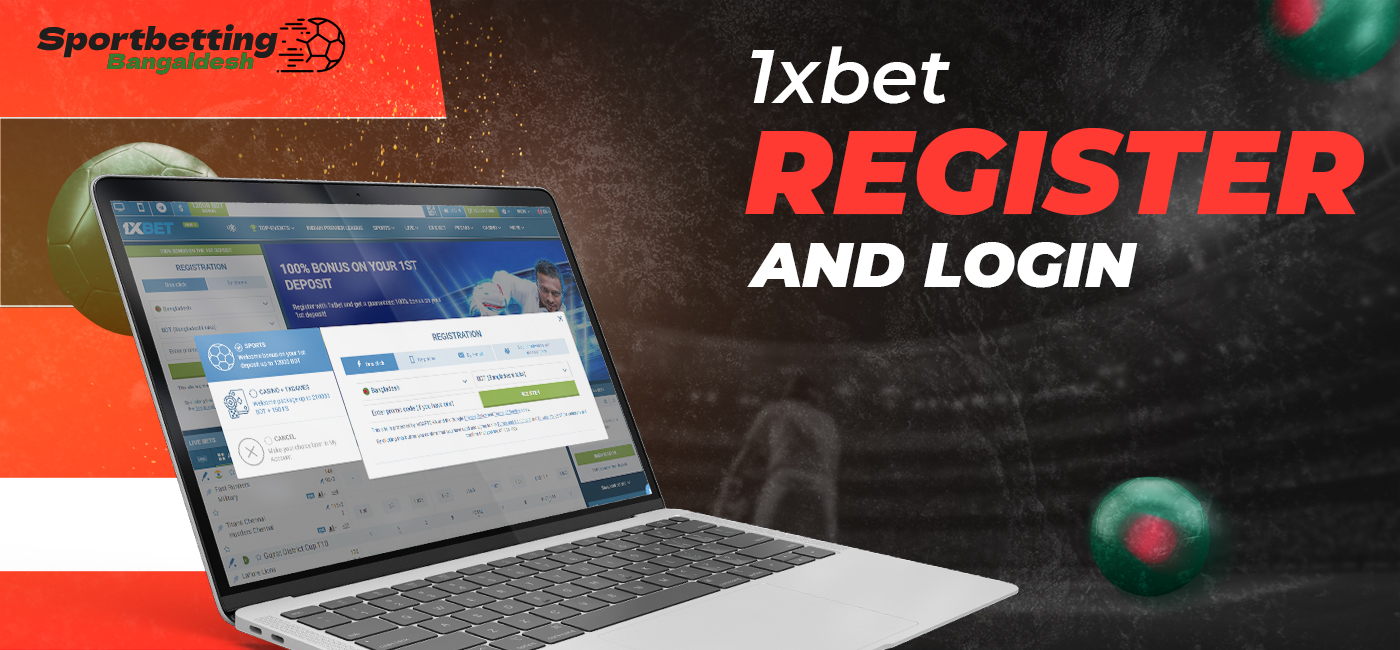 Register a new account on 1xbet