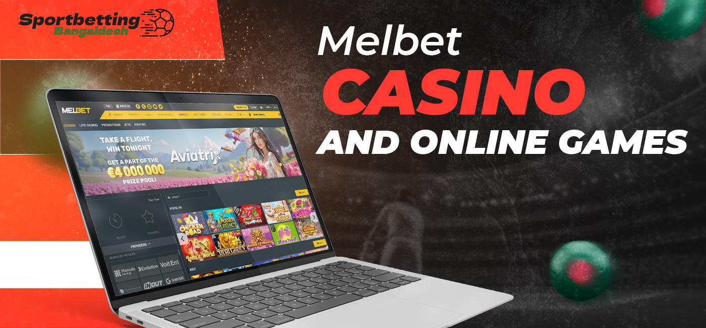 Online casino and games on Melbet bangladesh platform