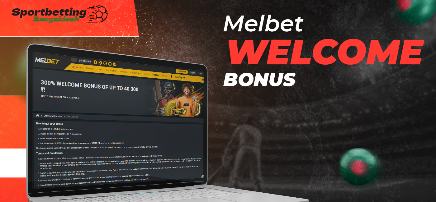 Welcome Bonus at Melbet for new users