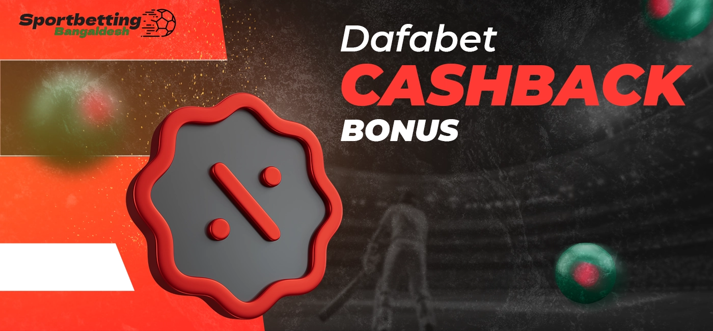 Explanation of the rules and conditions for receiving a cashback bonus offered to Dafabet customers