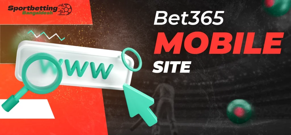 Mobile website version of Bet365 and key differences