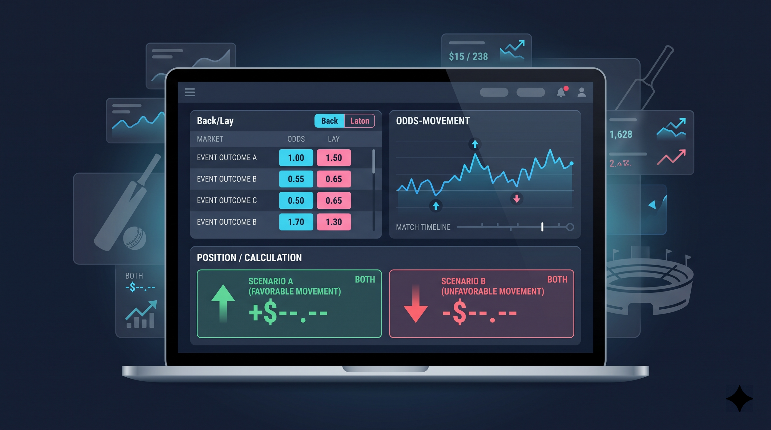 how to use exchange markets to risk-free your bets